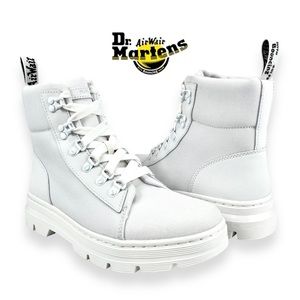 Dr‎ Martens Women’s 9 White Combs Poly Lace Up Combat Boot